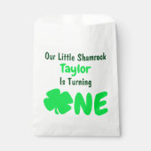 Little Shamrock 1st Birthday Bedankzakje (Voorkant)