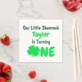 Little Shamrock 1st Birthday Servet (Insitu)