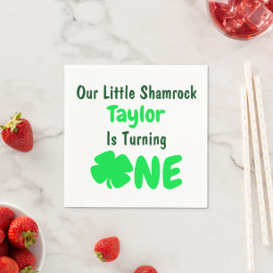 Little Shamrock 1st Birthday Servet