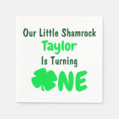 Little Shamrock 1st Birthday Servet (Voorkant)