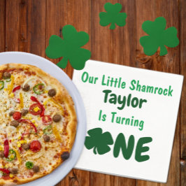Little Shamrock 1st Birthday Servet
