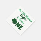 Little Shamrock 1st Birthday Servet (Hoek)