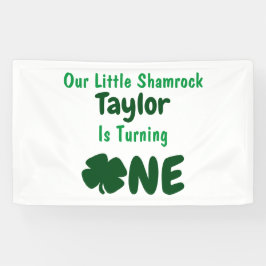 Little Shamrock 1st Birthday Spandoek