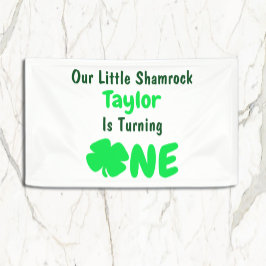 Little Shamrock 1st Birthday Spandoek