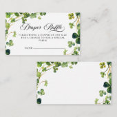 Little Shamrock Baby shower Luier Raffle Informatiekaartje (Voorkant / Achterkant)