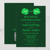 Little Shamrock Gender onthulling Kaart (Voorkant / Achterkant)