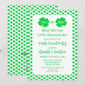 Little Shamrock Gender onthulling Kaart (Voorkant / Achterkant)