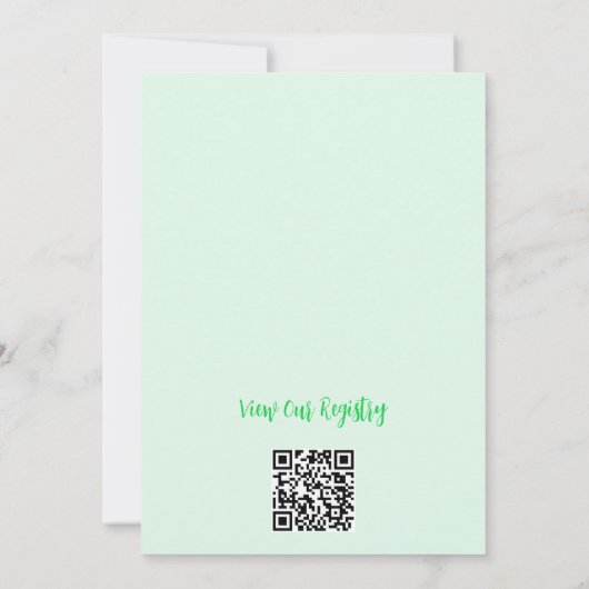 Little Shamrock Gender onthulling Kaart (Achterkant)