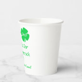 Little Shamrock Gender onthulling Papieren Bekers (Links)