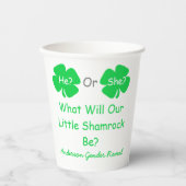 Little Shamrock Gender onthulling Papieren Bekers (Voorkant)