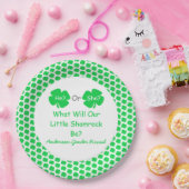 Little Shamrock Gender onthulling Papieren Bordje (Feest)