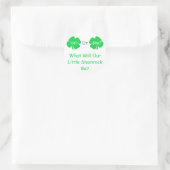 Little Shamrock Gender onthulling Ronde Sticker (Tas)