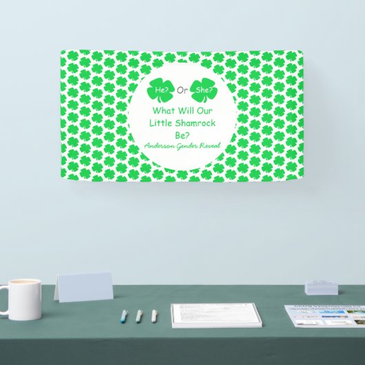 Little Shamrock Gender onthulling Spandoek (Beurs)