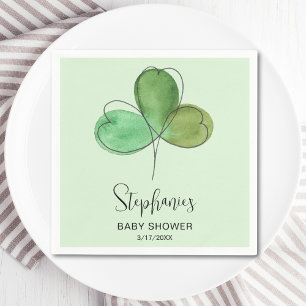 Little Shamrock Green Baby shower Servet