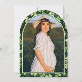 Little Shamrock Green Bow Arch Baby shower Kaart (Achterkant)