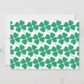 Little Shamrock Green Boy Photo 1st Birthday Kaart (Achterkant)