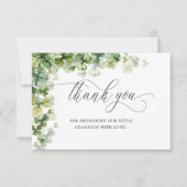 Little Shamrock Spring Vrijgezellenfeest Dank u Kaart (Voorkant)