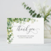 Little Shamrock Spring Vrijgezellenfeest Dank u Kaart (Staand voorkant)
