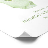 Little Shamrock St Patrick's Baby shower Welkom Poster (Hoek)