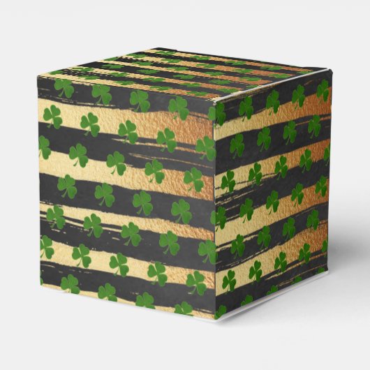 Little Shamrock St. Patrick's Day Baby shower Bedankdoosjes (Achterkant)