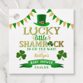 Little Shamrock St. Patrick's Day Baby shower Bedankjes Labels (Voorkant)