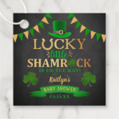 Little Shamrock St. Patrick's Day Baby shower Bedankjes Labels (Voorkant)