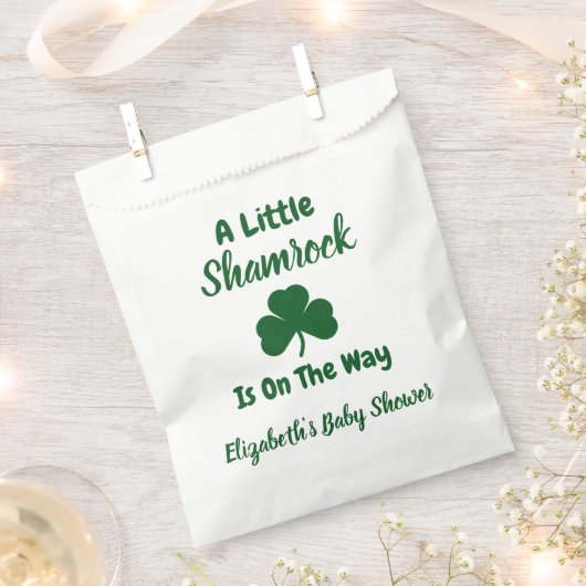 Little Shamrock St Patrick's Day Baby shower Bedankzakje (Geknipt)