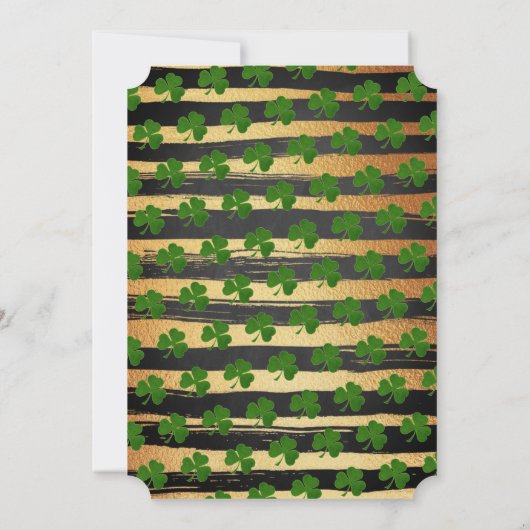 Little Shamrock St. Patrick's Day Baby shower Kaart (Achterkant)