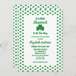 Little Shamrock St Patrick's Day Baby shower Kaart