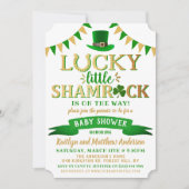 Little Shamrock St. Patrick's Day Baby shower Kaart (Voorkant)