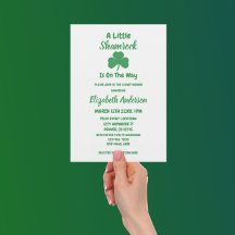 Little Shamrock St Patrick's Day Baby shower