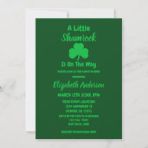 Little Shamrock St Patrick's Day Baby shower