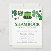 Little Shamrock St Patrick's Day Baby shower Kaart (Voorkant)