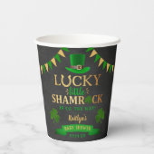 Little Shamrock St. Patrick's Day Baby shower Papieren Bekers (Achterkant)