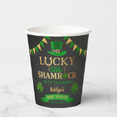 Little Shamrock St. Patrick's Day Baby shower Papieren Bekers (Voorkant)