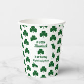 Little Shamrock St Patrick's Day Baby shower Papieren Bekers (Voorkant)