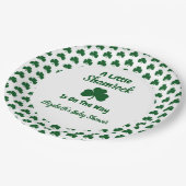 Little Shamrock St Patrick's Day Baby shower Papieren Bordje (Gekanteld)