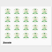 Little Shamrock St. Patrick's Day Baby shower Ronde Sticker (Vel)