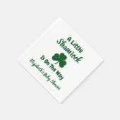 Little Shamrock St Patrick's Day Baby shower Servet (Hoek)