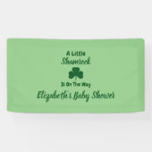 Little Shamrock St Patrick's Day Baby shower Spandoek (Horizontaal)