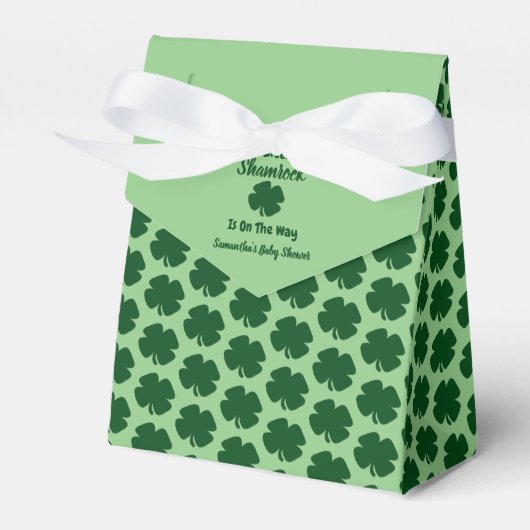 Little Shamrock St Patrick's Day Favor Box Bedankdoosjes (Voorkant Zijde)