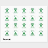Little Shamrock St Patrick's Day Ronde Sticker (Vel)