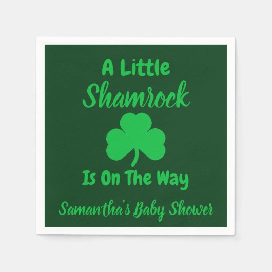Little Shamrock St Patrick's Day Servet (Voorkant)