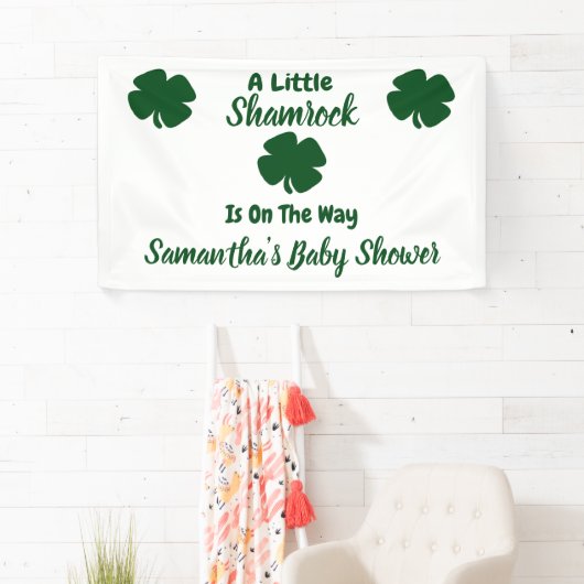 Little Shamrock St Patrick's Day Spandoek (Insitu)