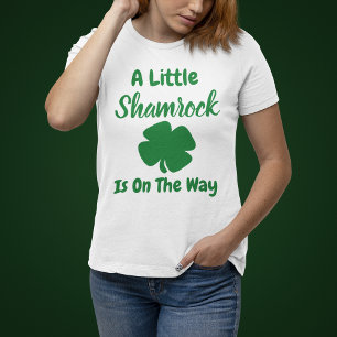 Little Shamrock St Patrick's Day Zwangerschap T-shirt