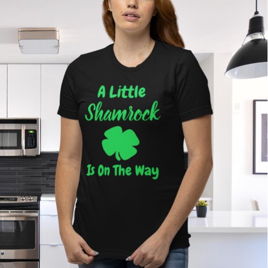 Little Shamrock St Patrick's Day Zwangerschap T-shirt