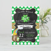 Little Shamrock St. Patrick's Verjaardag Goud Kaart (Staand voorkant)