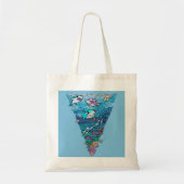Little Shark Doodle Tote Bag (Voorkant)