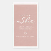 Little she Heart Dusty Roos Gender onthulling Servet (Voorkant)
