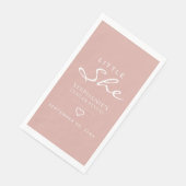 Little she Heart Dusty Roos Gender onthulling Servet (Hoek)